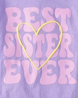 Girls Best Sister Ever Graphic Tee