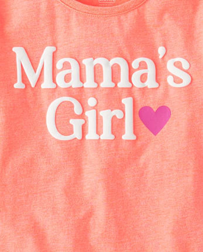 Girls Mama's Girl Graphic Tee