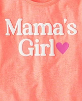 Girls Mama's Girl Graphic Tee