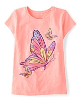 Girls Butterfly Graphic Tee