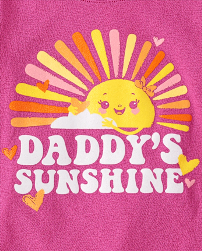 Baby And Toddler Girls Daddy's Sunshine Graphic Tee