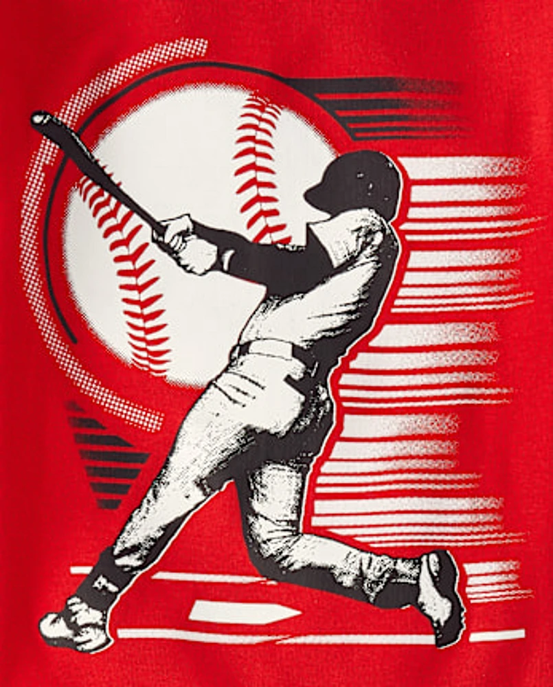 Boys Baseball Snug Fit Cotton Pajamas