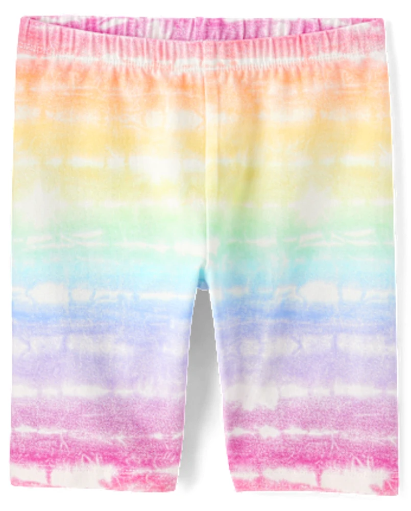 Girls Print Bike Shorts
