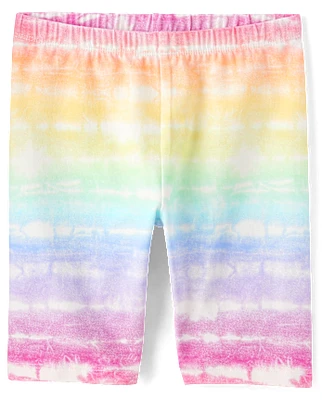Girls Print Bike Shorts