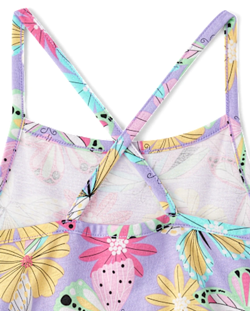 Robe à volants papillon pour fille
