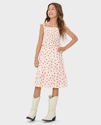 Girls Floral Tiered 2-Piece Outfit Set