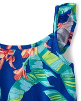 Girls Tropical Flutter Romper