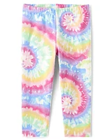 Girls Print Capri Leggings