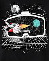 Boys Space Video Game Graphic Tee