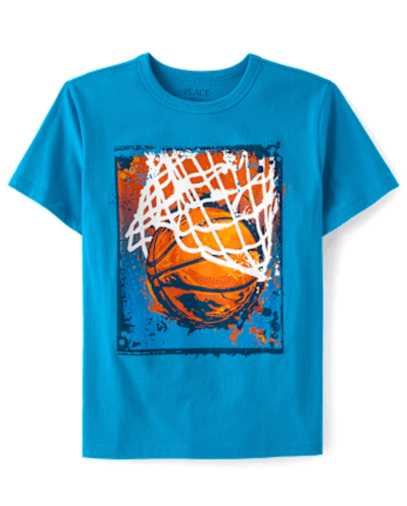 Boys Basketball Graphic Tee