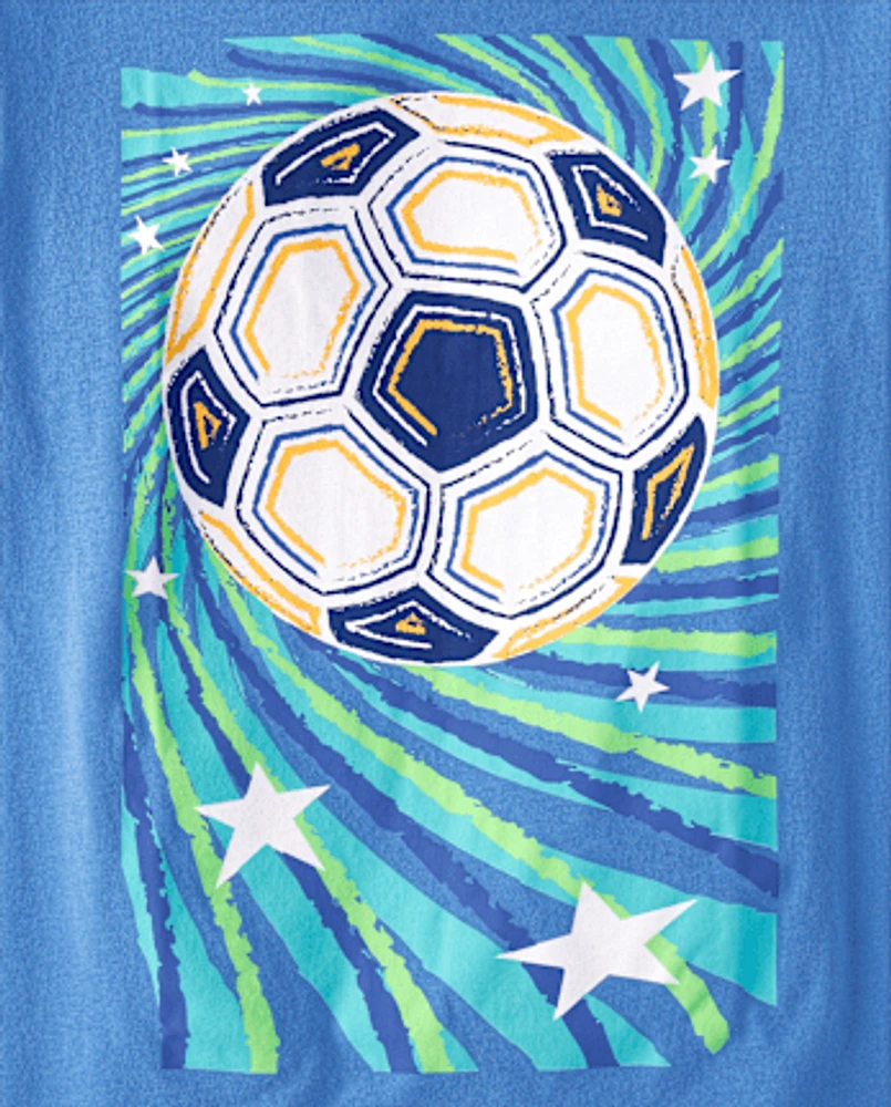 Boys Soccer Ball Graphic Tee