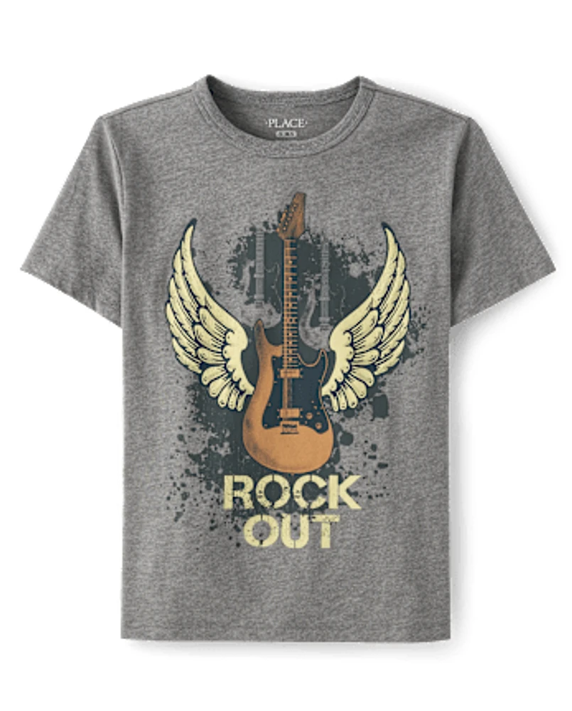 Boys Guitar Graphic Tee