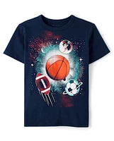 Boys Sports Space Graphic Tee