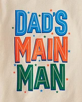 Baby And Toddler Boys Dad's Main Man Graphic Tee