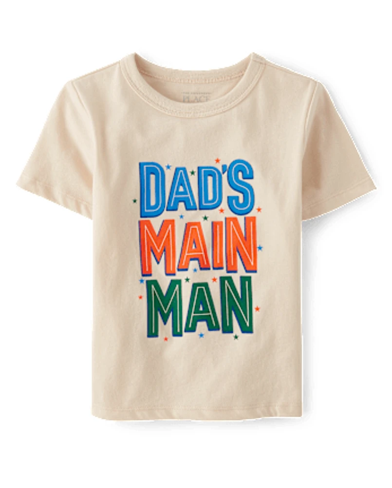 Baby And Toddler Boys Dad's Main Man Graphic Tee