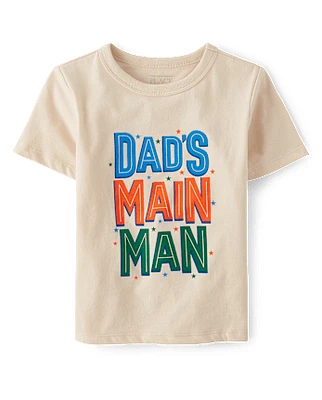 Baby And Toddler Boys Dad's Main Man Graphic Tee