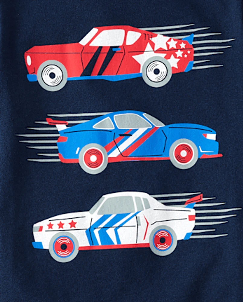 Baby And Toddler Boys Racecar Graphic Tee