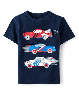 Baby And Toddler Boys Racecar Graphic Tee