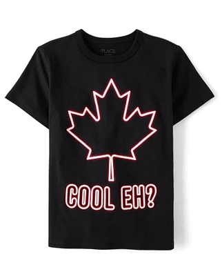 Boys Canada Day Cool Eh Graphic Tee