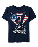 Boys Baseball American All-Star Graphic Tee