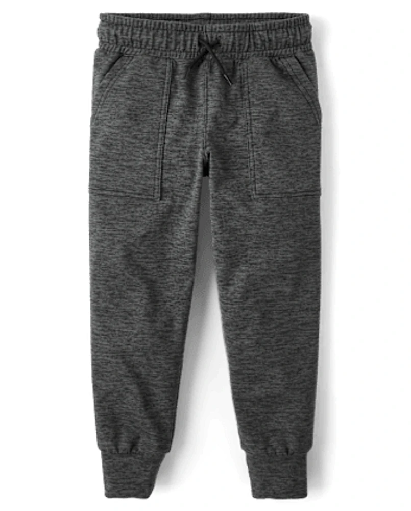 Boys Cozy Active Marl Jogger Pants