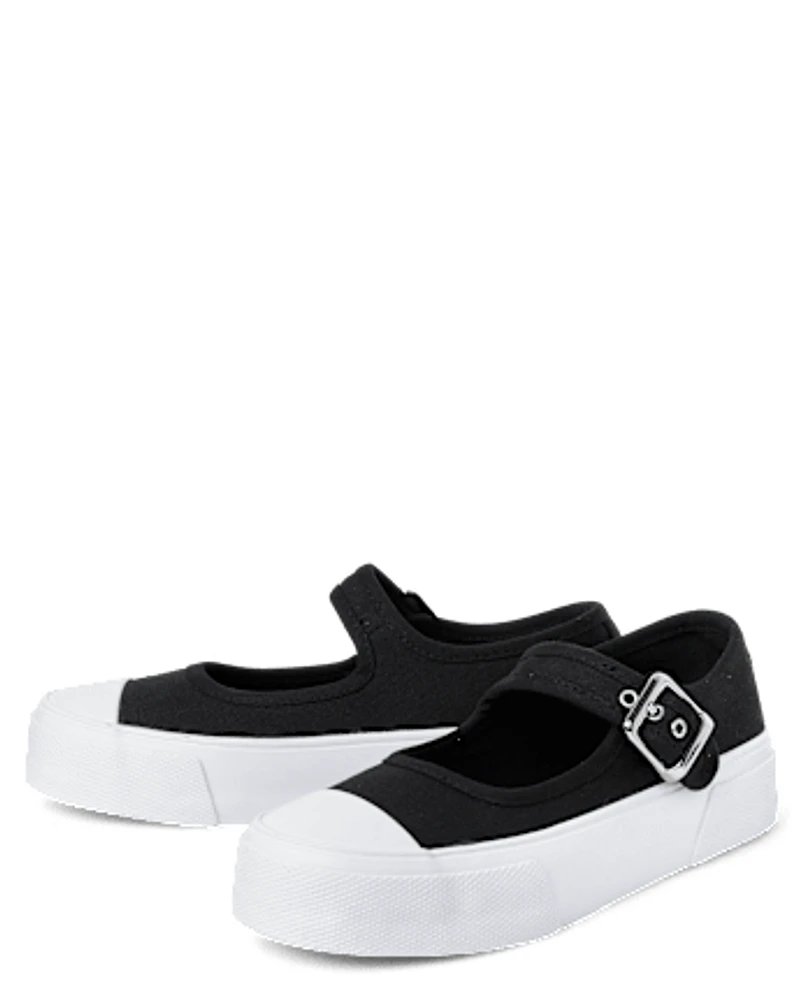 Girls Platform Mary Jane Sneakers