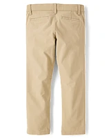 Girls Uniform Quick Dry Skinny Chino Pants