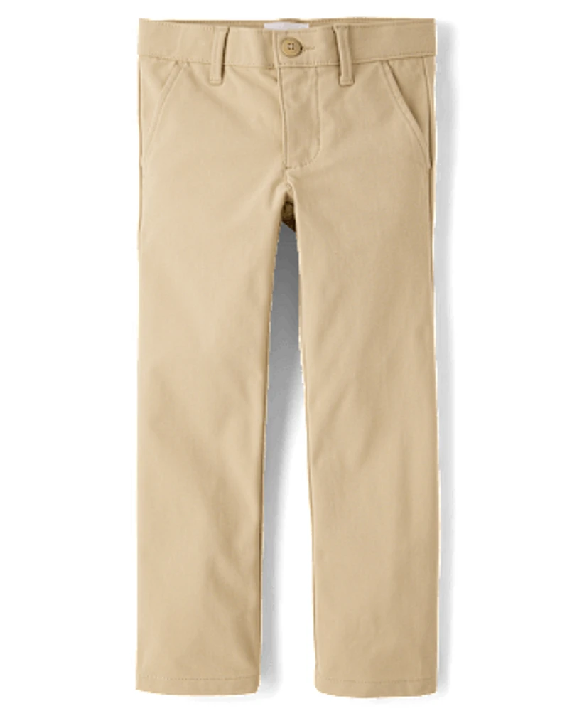 Girls Uniform Quick Dry Skinny Chino Pants