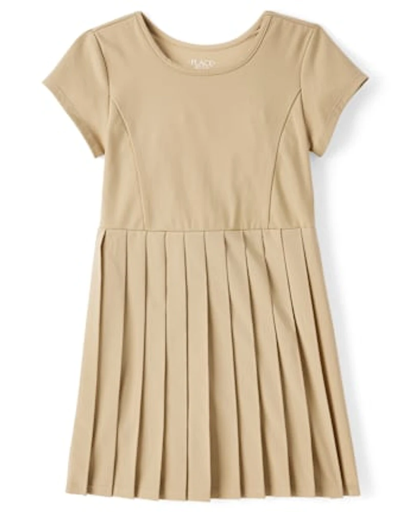 Girls Uniform Quick Dry Pleated Tennis Dress