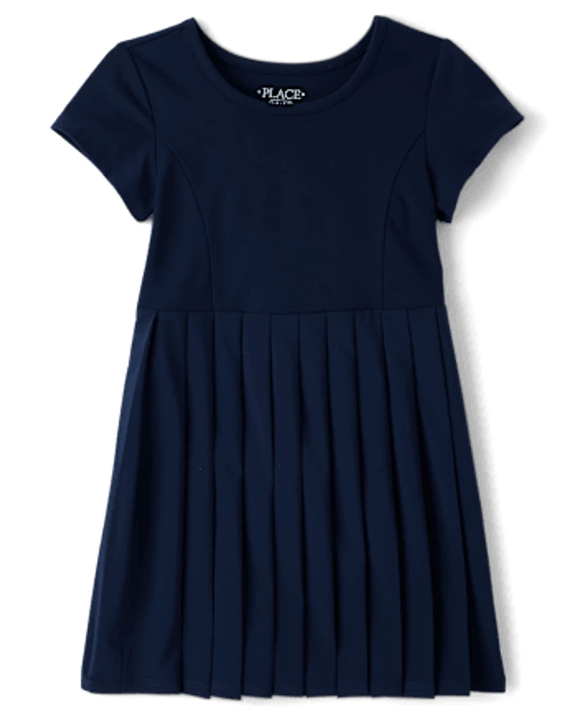 Girls Uniform Quick Dry Pleated Tennis Dress