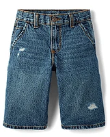 Kids Denim Baggy Carpenter Jorts