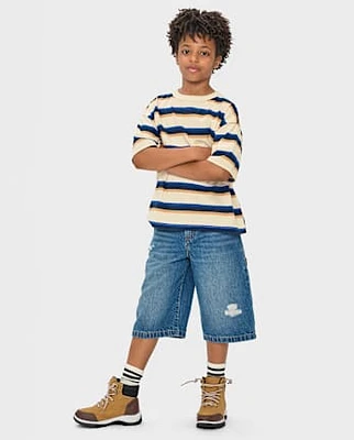 Kids Denim Baggy Carpenter Jorts