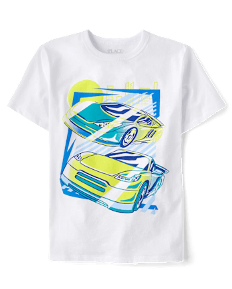 Boys Racecar Graphic Tee