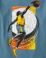 Boys Basketball Player Graphic Tee