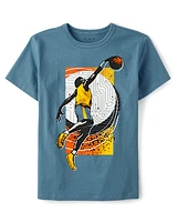 Boys Basketball Player Graphic Tee