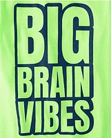 Boys Big Brain Vibes Graphic Tee