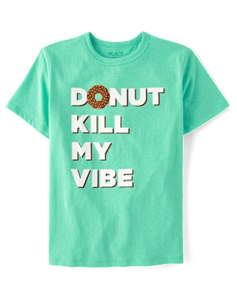Boys Donut Kill My Vibe Graphic Tee