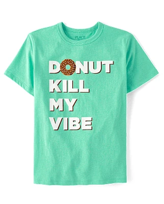 Boys Donut Kill My Vibe Graphic Tee
