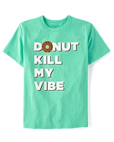Boys Donut Kill My Vibe Graphic Tee