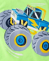 T-shirt graphique Monster Truck pour bébés et tout-petits garçons
