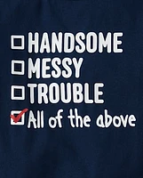 Baby And Toddler Boys Handsome Graphic Tee