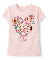 Girls Western Heart Graphic Tee