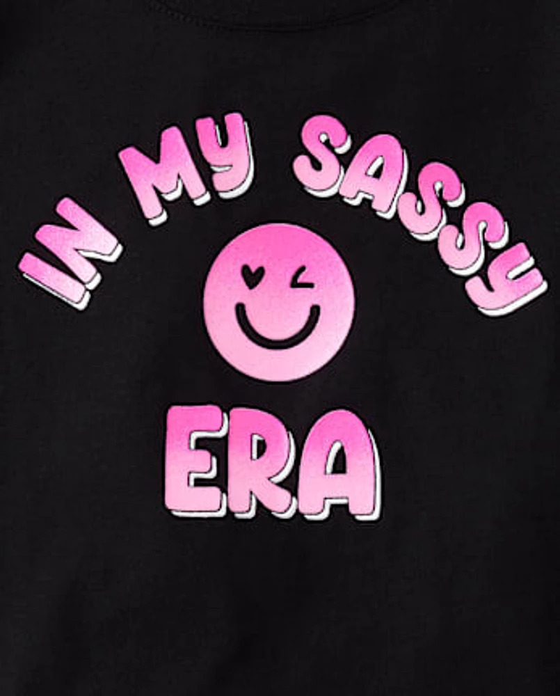 Lot de 3 t-shirts graphiques à nœud pour bébés et petites filles