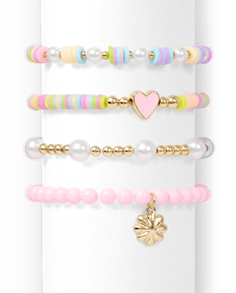 Girls Beaded Bracelet 4-Pack