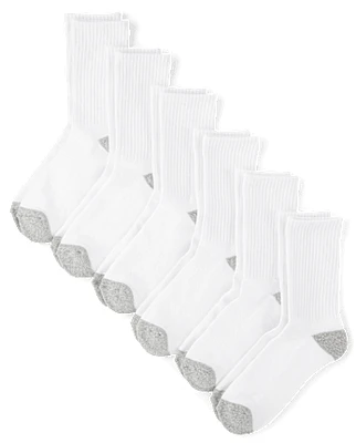 Boys Cushioned Crew Socks 6-Pack