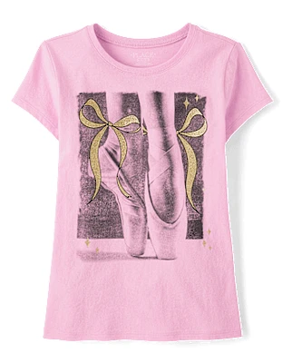 Girls Ballet Shoes Graphic Tee