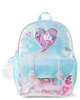 Girls Crackle Shakey Unicorn Backpack