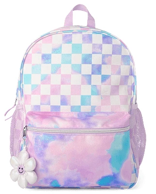 Girls Checkered Backpack