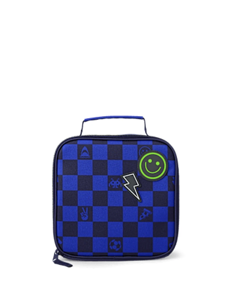 Boys Checkered Gamer Lunchbox