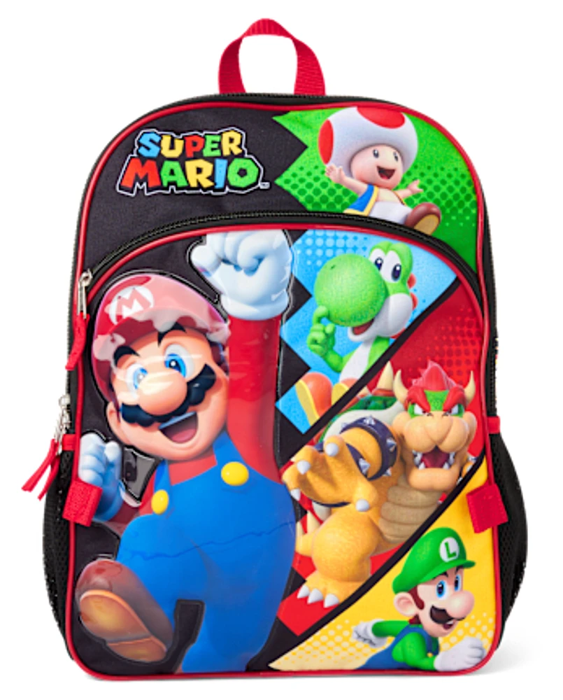 Boys Super Mario Backpack 2-Piece Set